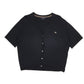 Womens Black Burberry Short Sleeve Cardigan Jumper