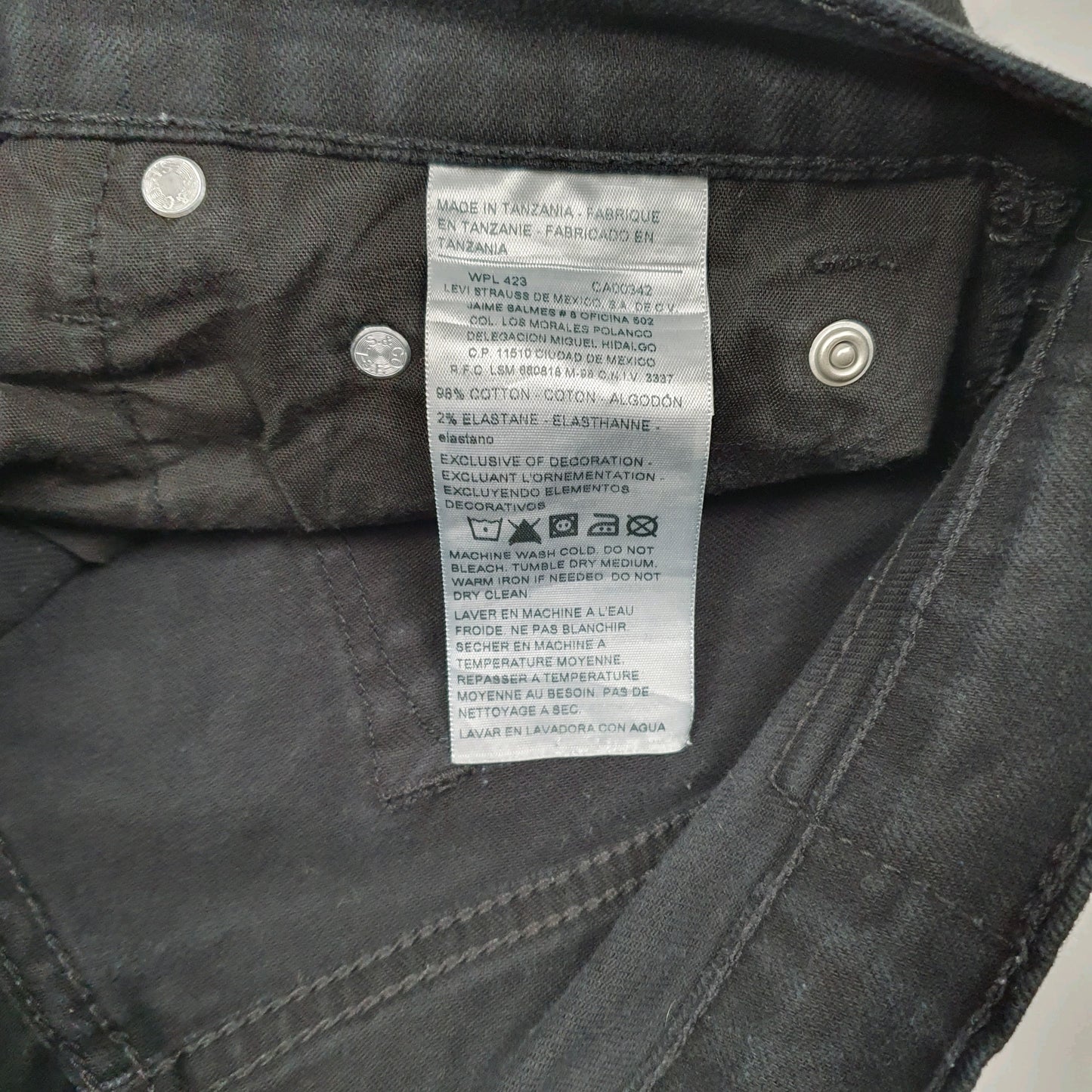 Mens Black Levis   Jeans