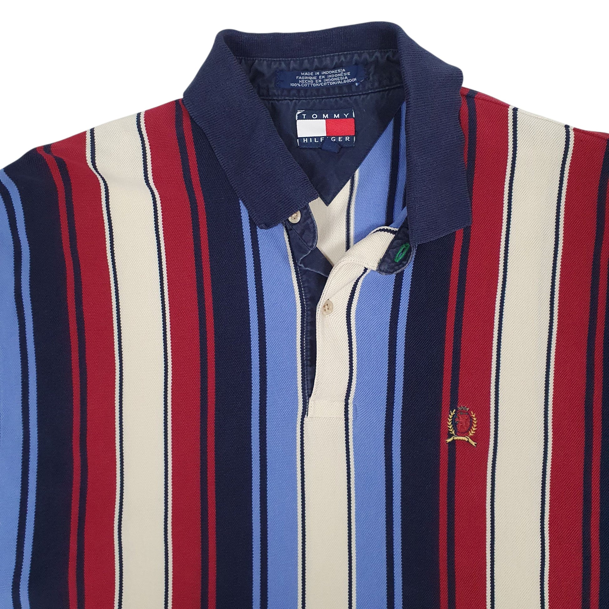 Mens Navy Tommy Hilfiger Vintage 90s  Polo Shirt