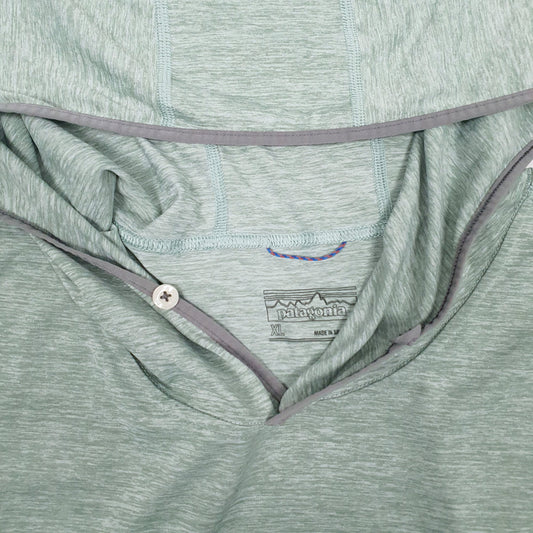 Mens Green Patagonia Lightweight Tropic Comfort Hoodie Jumper