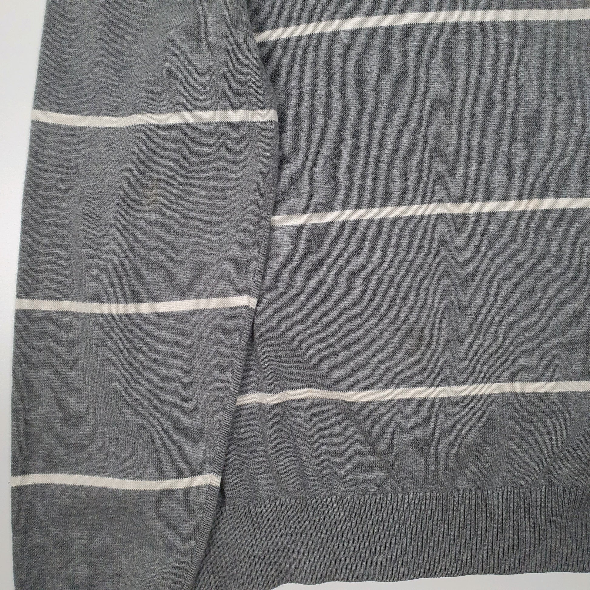 Mens Grey Tommy Hilfiger Lightweight V Neck Jumper