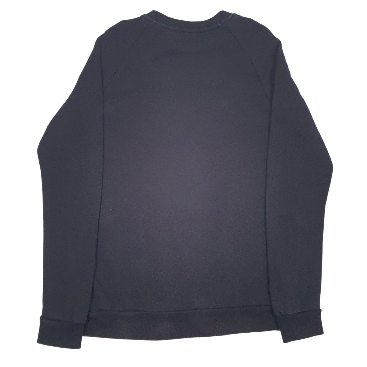 Mens Black Adidas Spellout Crewneck Jumper