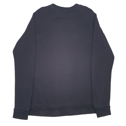 Mens Black Adidas Spellout Crewneck Jumper