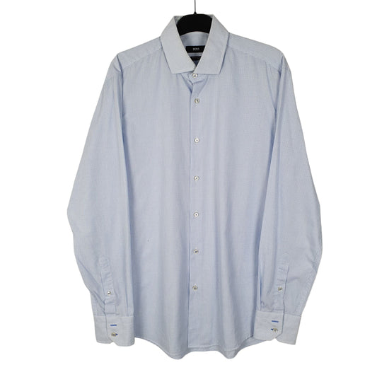 Mens Blue Hugo Boss  Long Sleeve Shirt