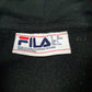Mens White Fila Spellout Hoodie Jumper