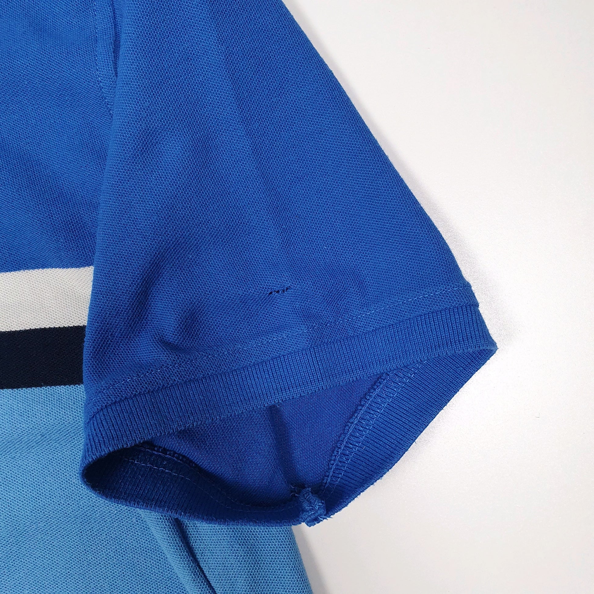 Mens Blue Tommy Hilfiger  Hoodie Polo Shirt