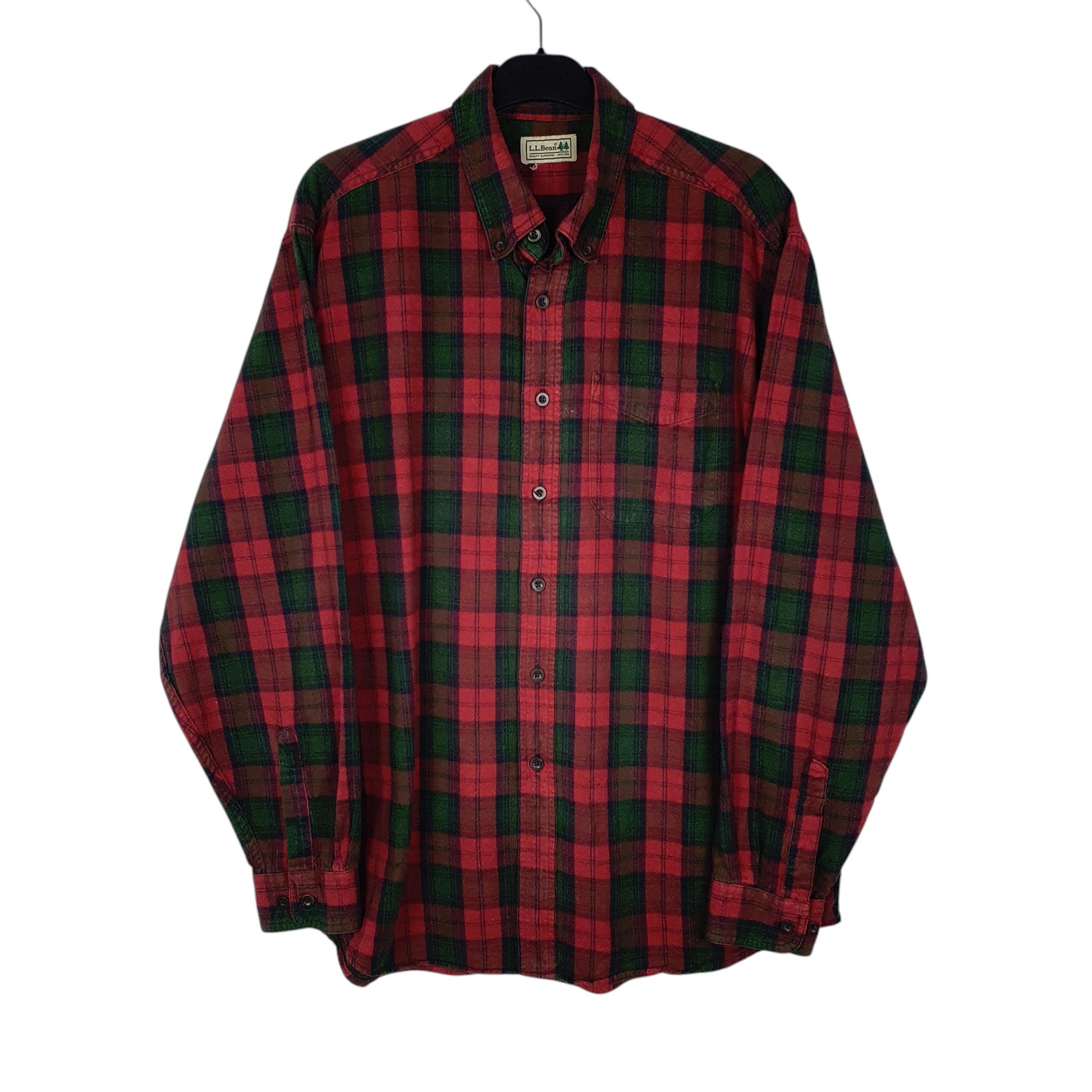Mens Red L.L.Bean  Long Sleeve Shirt