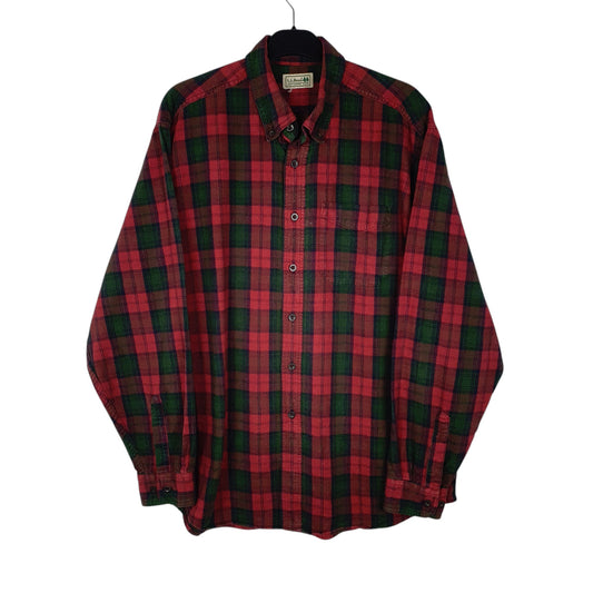Mens Red L.L.Bean  Long Sleeve Shirt