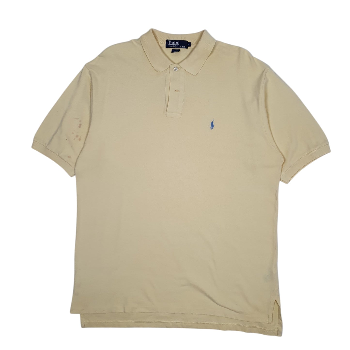 Mens Yellow Polo Ralph Lauren  Short Sleeve Polo Shirt