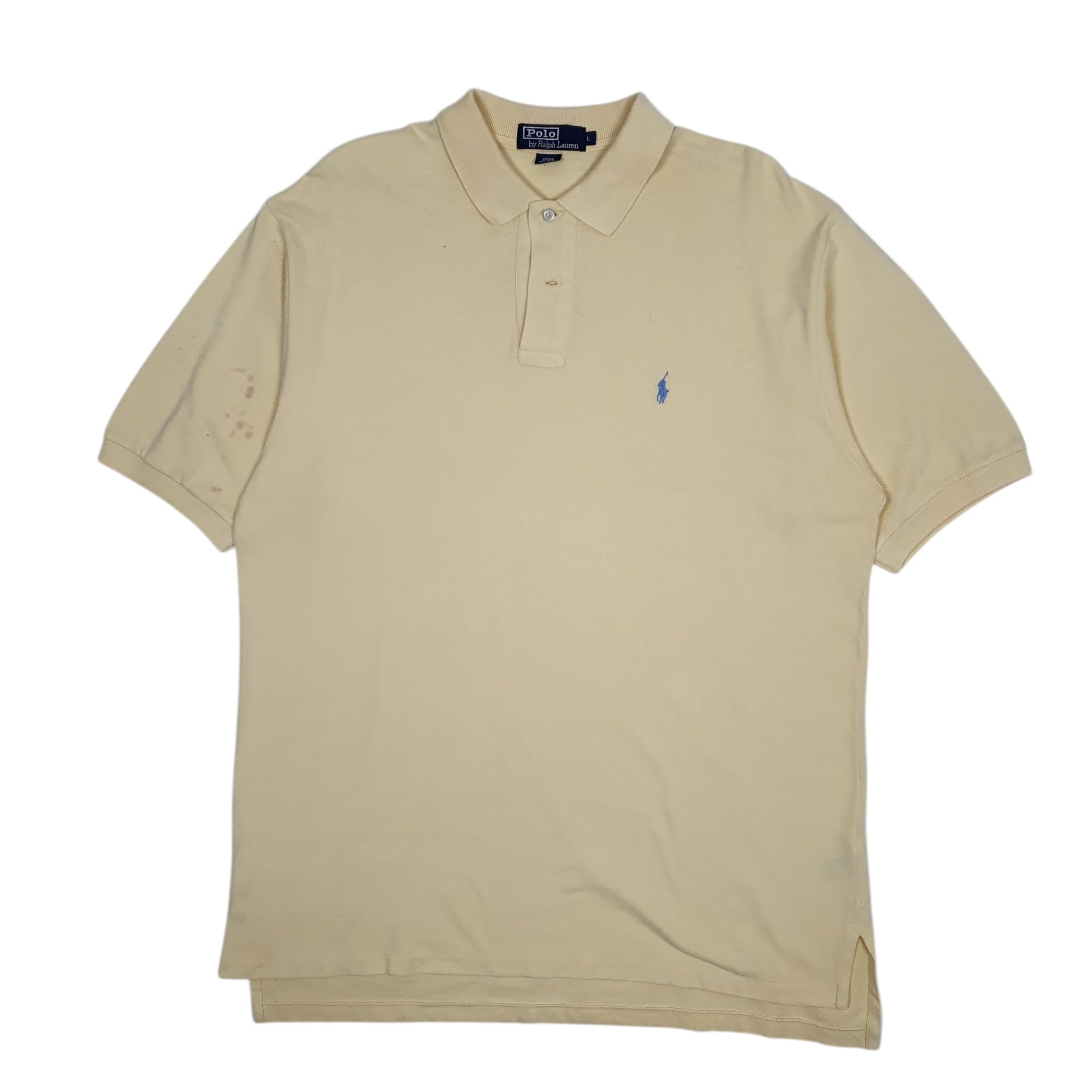 Mens Yellow Polo Ralph Lauren  Short Sleeve Polo Shirt