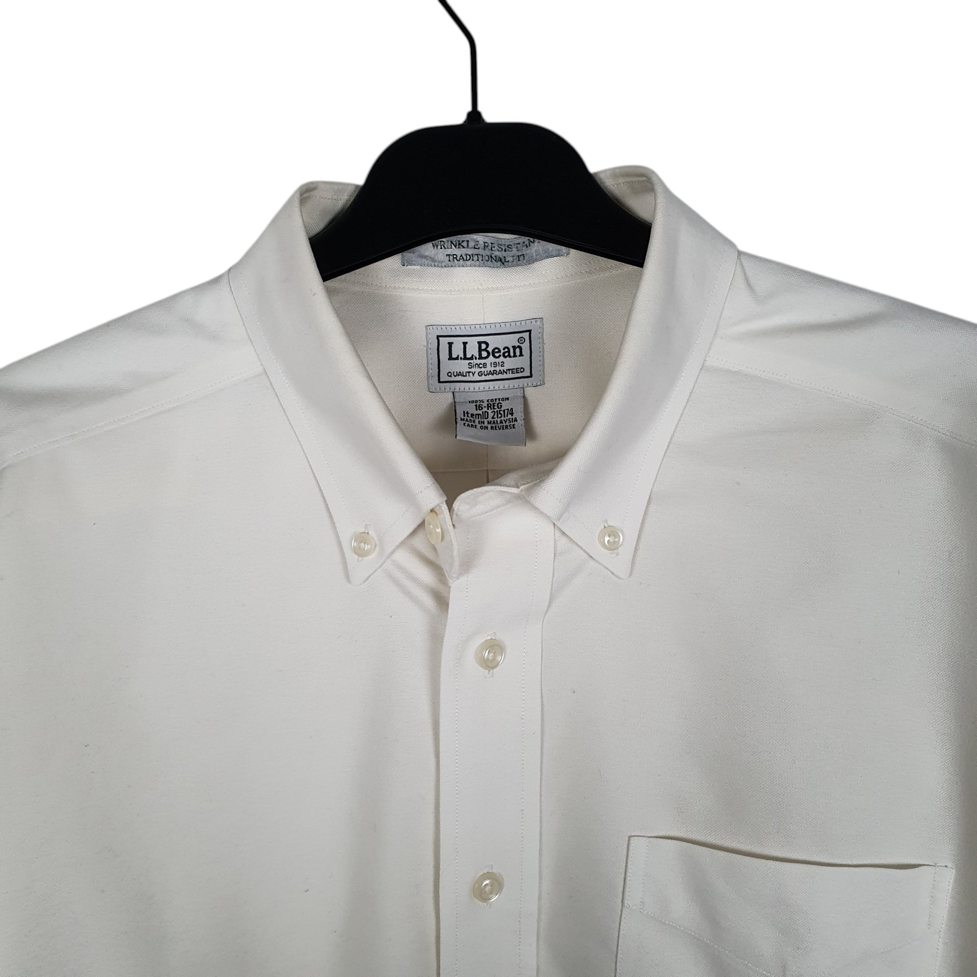 Mens White L.L.Bean   Shirt
