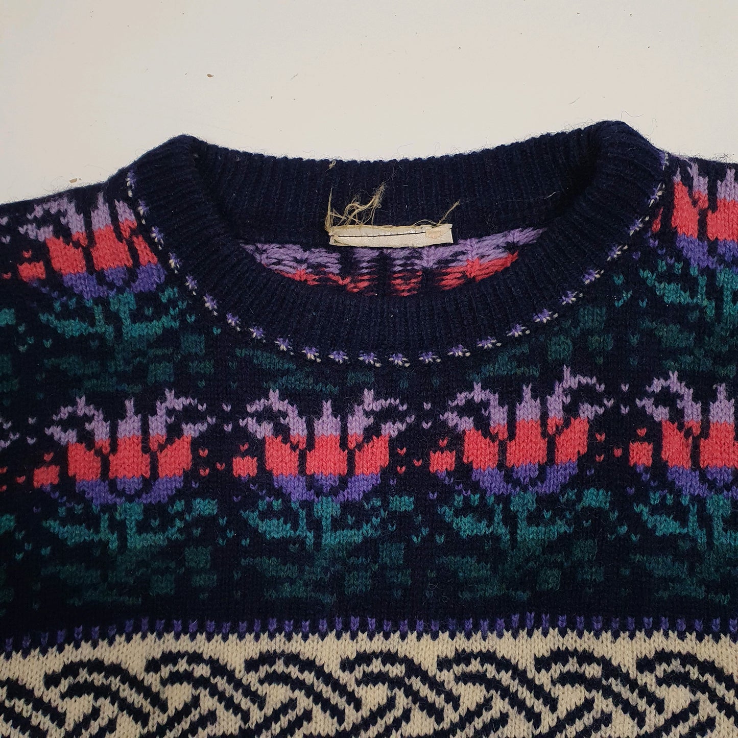 Womens Navy Unbranded  Crewneck Jumper