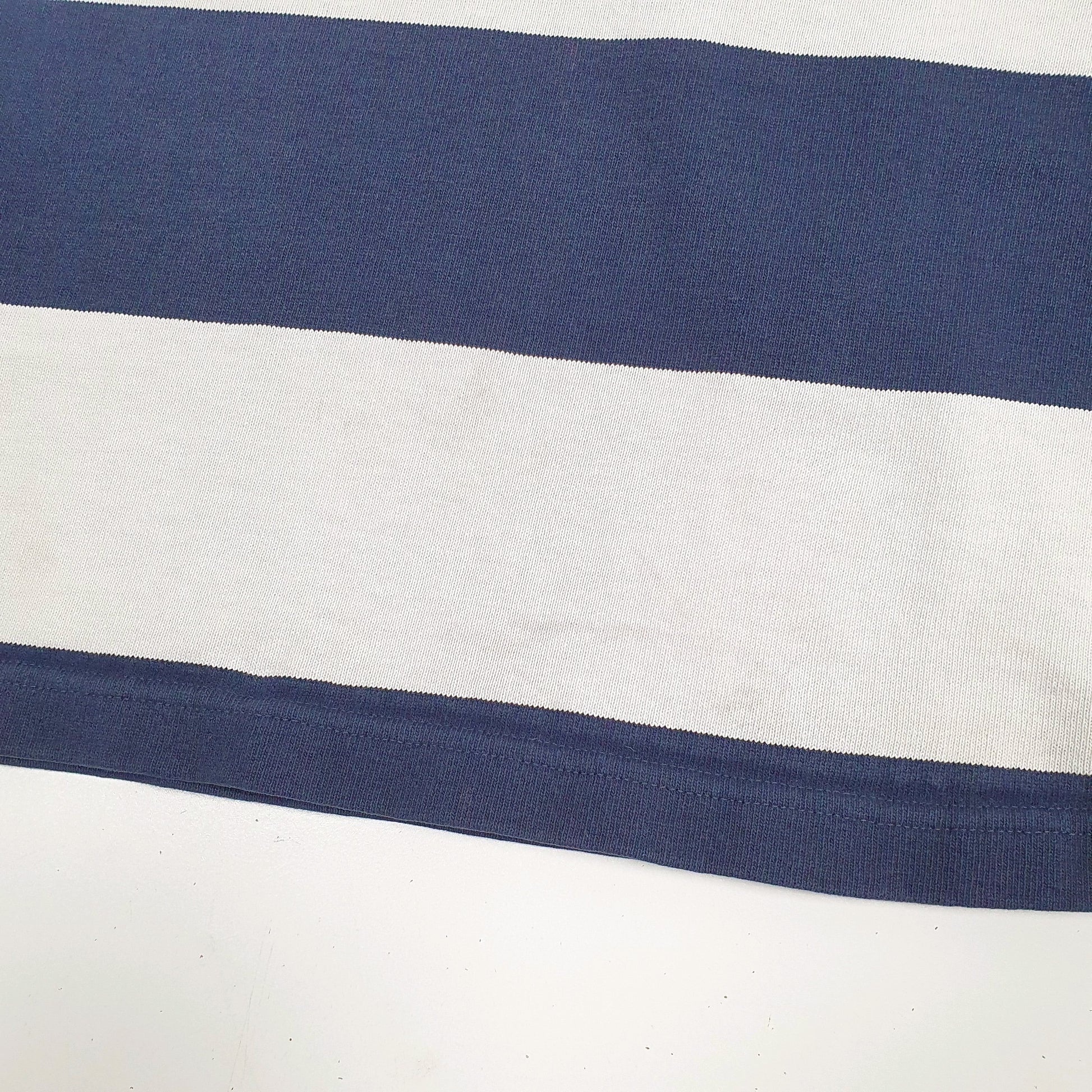 Mens Navy Barbarian Montreal College Rugby Crewneck Polo Shirt