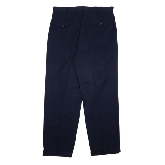 Mens Black Polo Ralph Lauren Golf Pleated Vintage 90s  Trousers