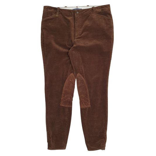 Womens Brown Ralph Lauren  Corduroy Trousers