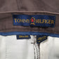 Mens Burgundy Tommy Hilfiger Pleated  Trousers