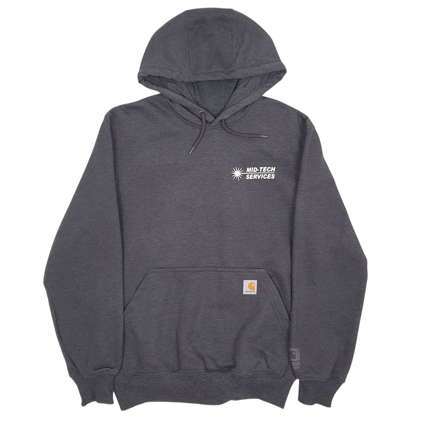 Mens Grey Carhartt Original Fit Hoodie Jumper
