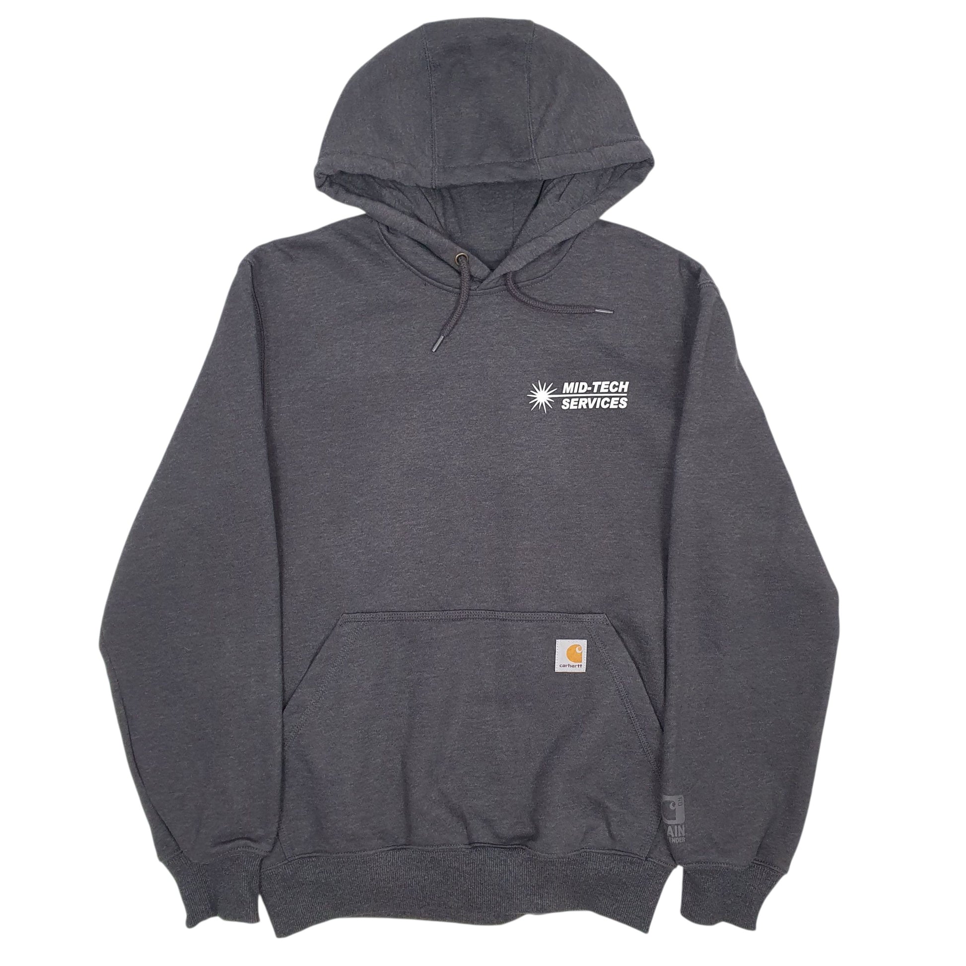 Mens Grey Carhartt Original Fit Hoodie Jumper