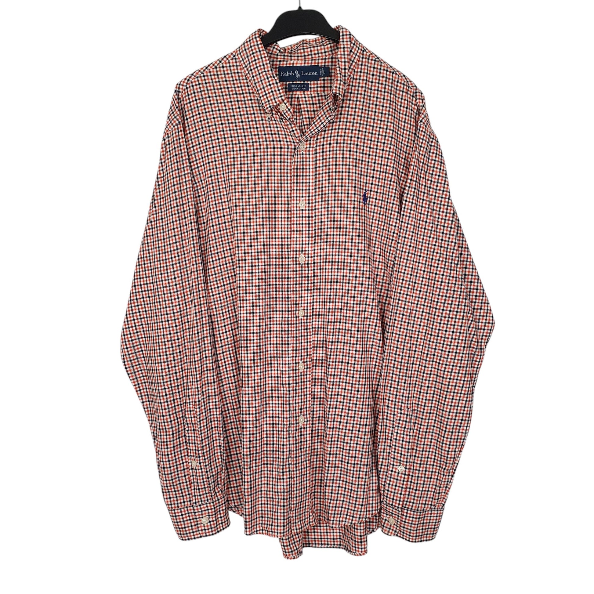 Mens Orange Ralph Lauren  Long Sleeve Shirt