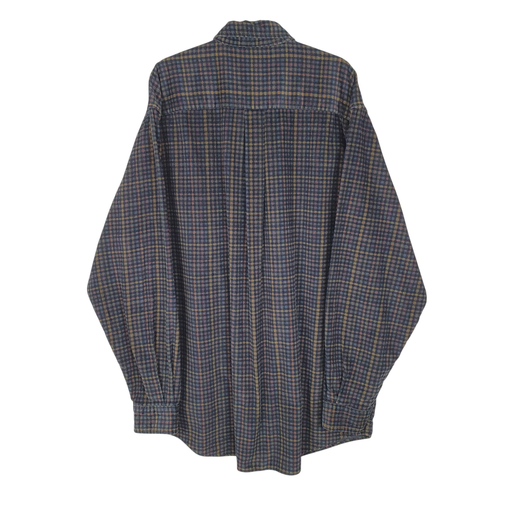 Mens Navy Eddie Bauer Corduroy Vintage 90s  Shirt