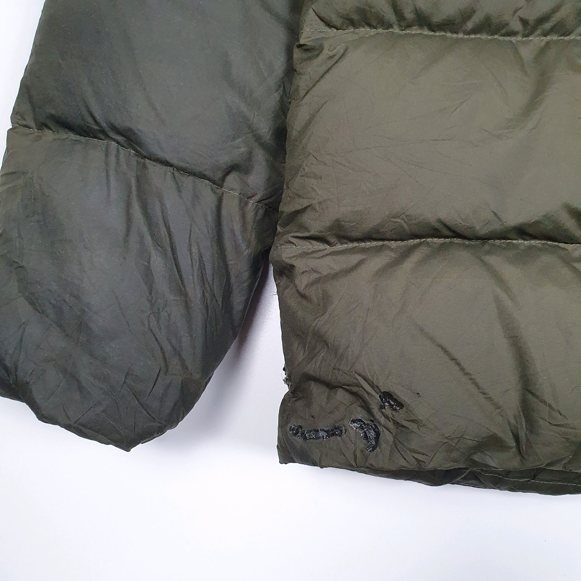 Mens Green The North Face Nuptse  Coat