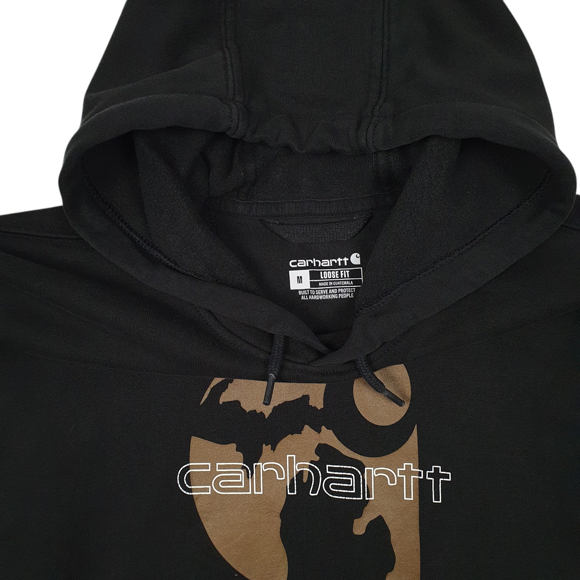 Mens Black Carhartt  Hoodie Jumper