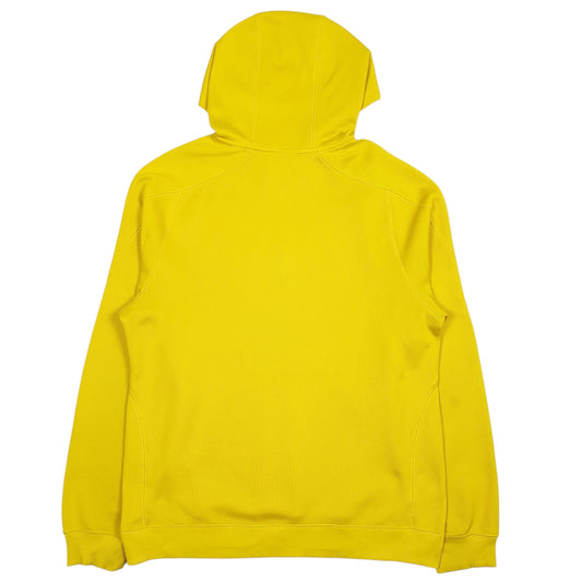 Mens Yellow Adidas Climawarm Michigan Hoodie Jumper