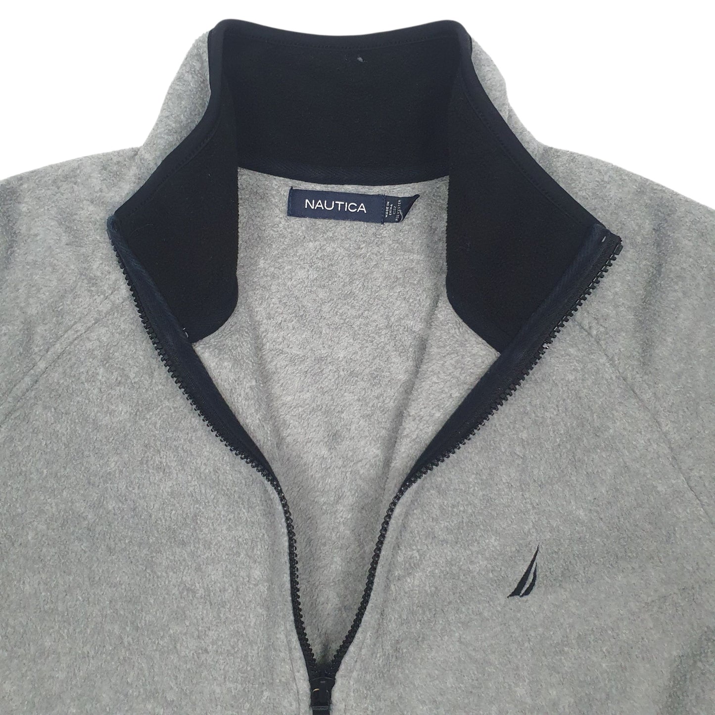 Mens Grey Nautica  Quarter Zip Jumper