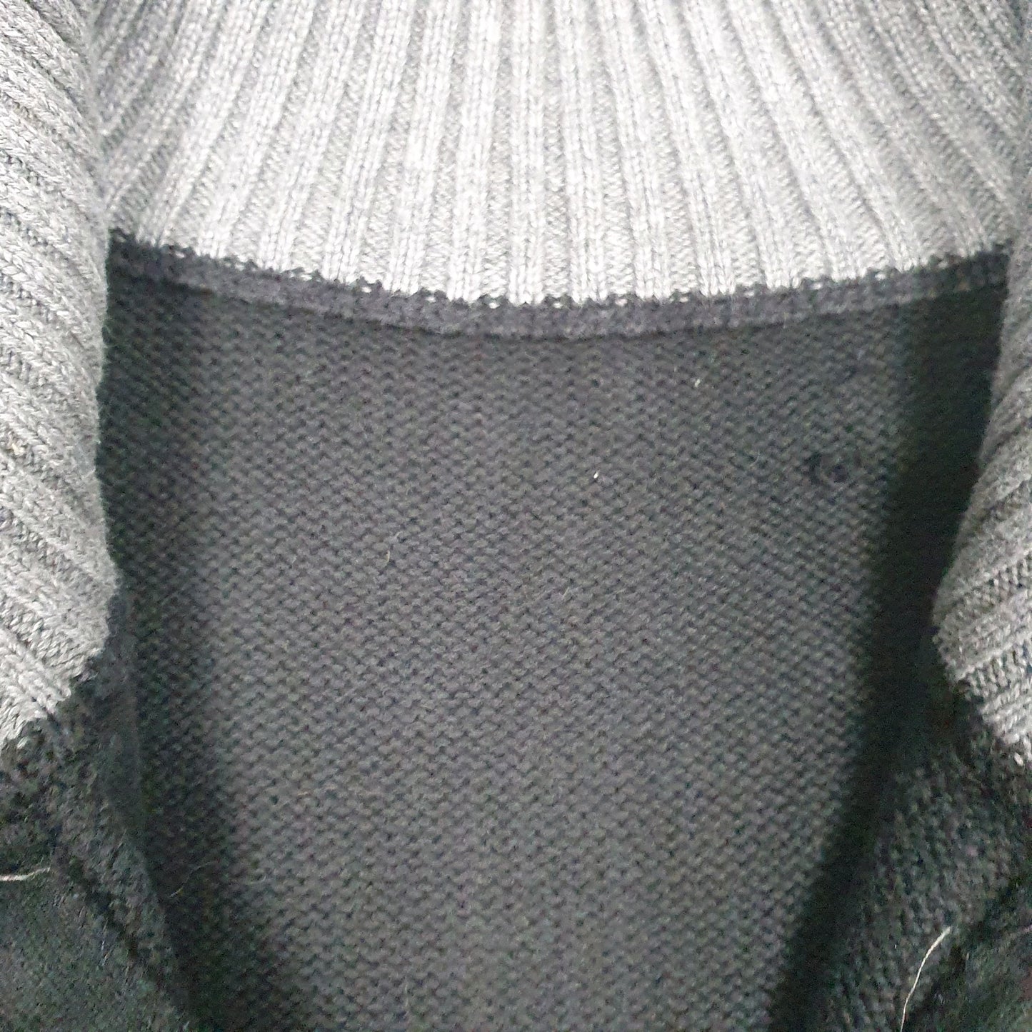 Mens Grey Tommy Hilfiger Knit Quarter Zip Jumper