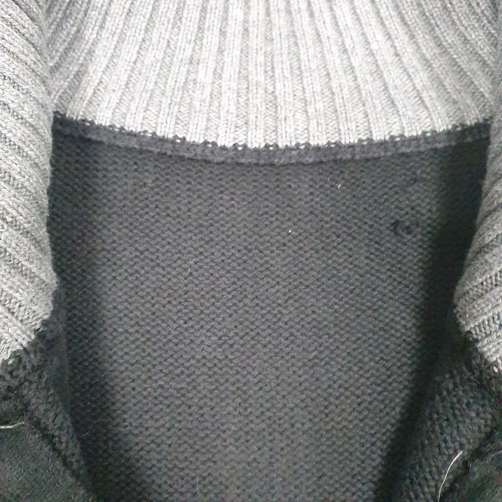Mens Grey Tommy Hilfiger Knit Quarter Zip Jumper