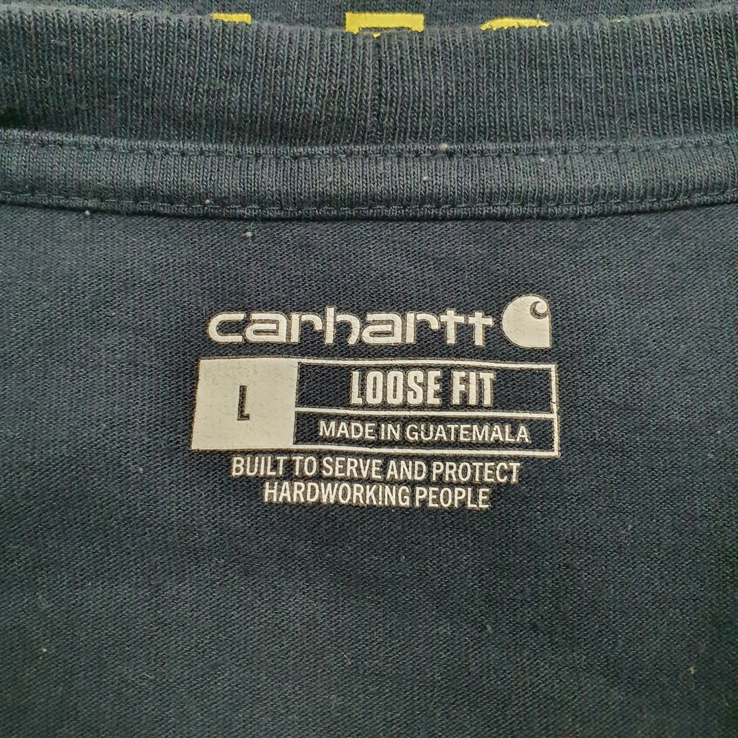 Mens Navy Carhartt   T Shirt