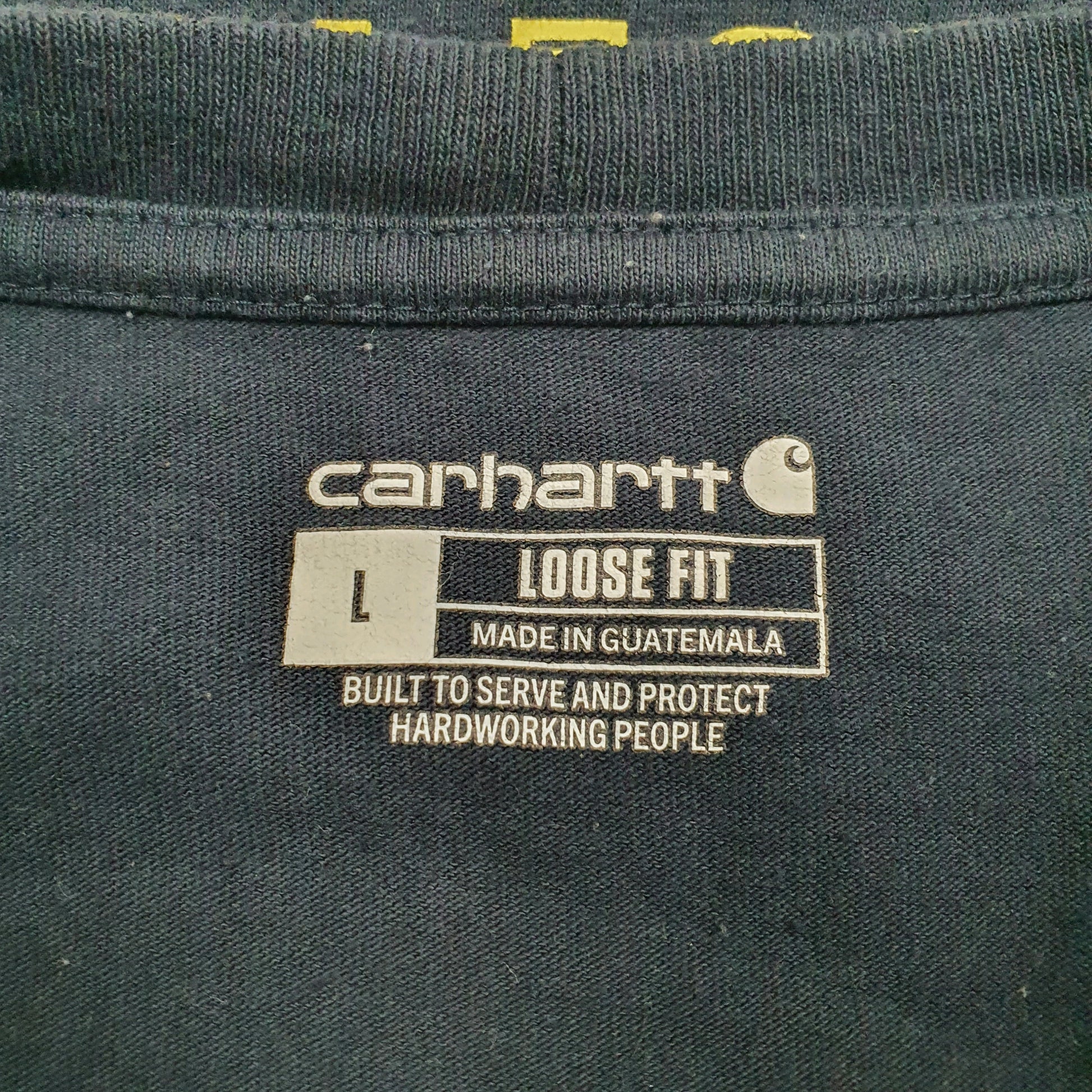 Mens Navy Carhartt   T Shirt