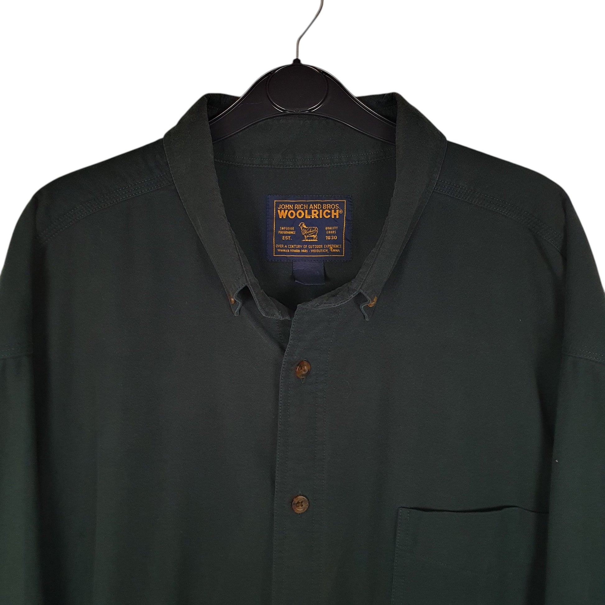 Mens Green Woolrich   Shirt