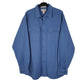 Mens Blue L.L.Bean Thick Chamois Long Sleeve Shirt