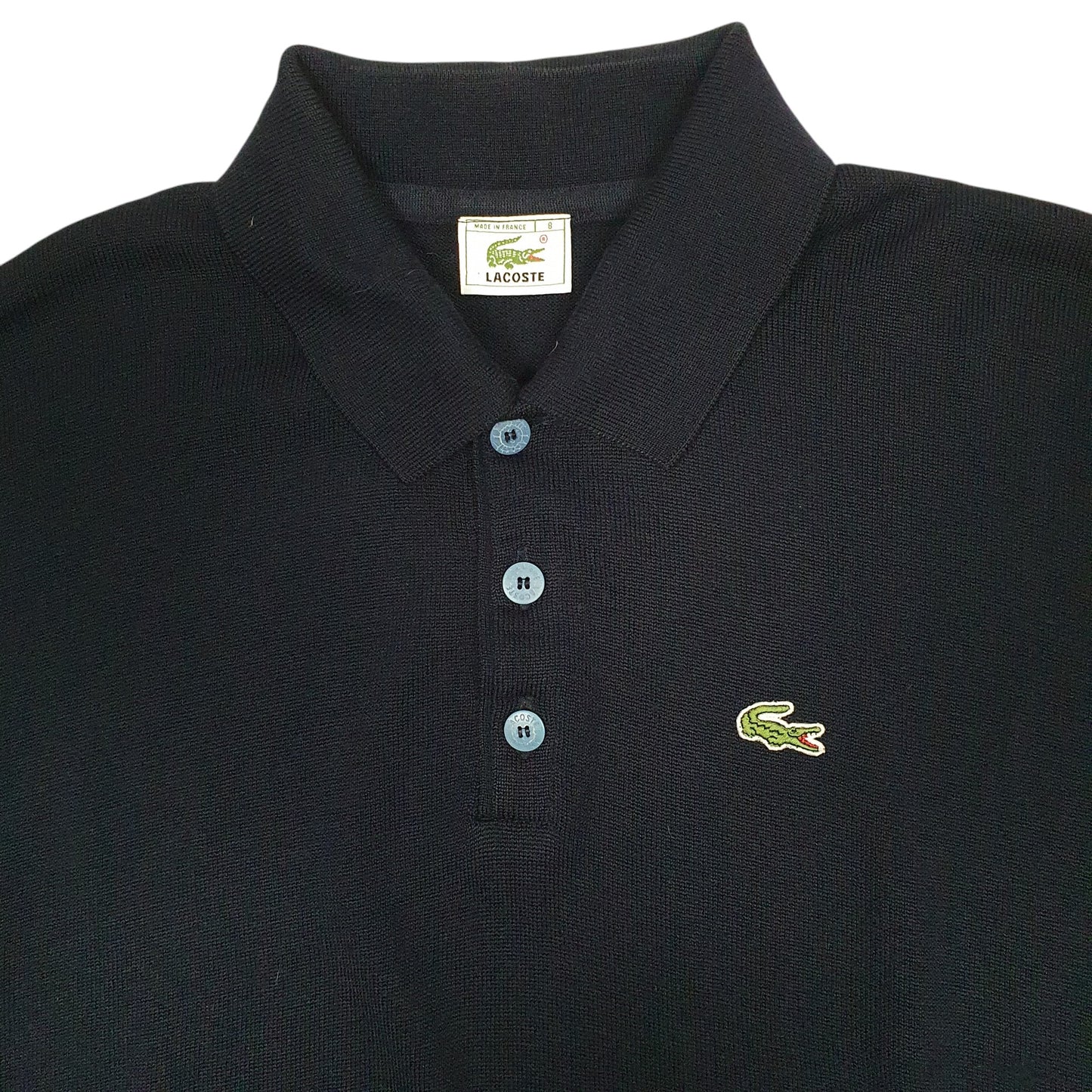 Mens Navy Lacoste Made In France  Polo Shirt