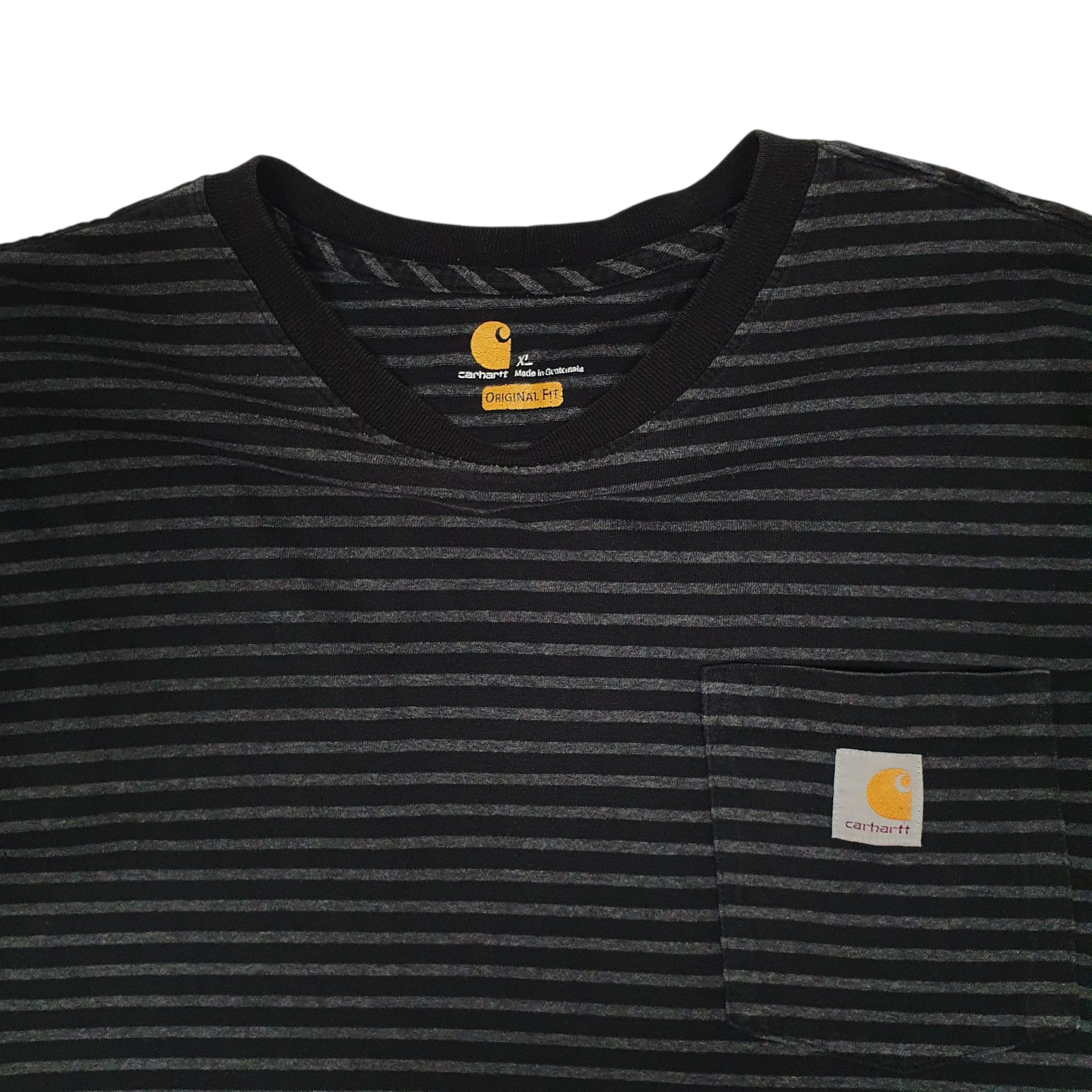 Mens Black Carhartt   T Shirt