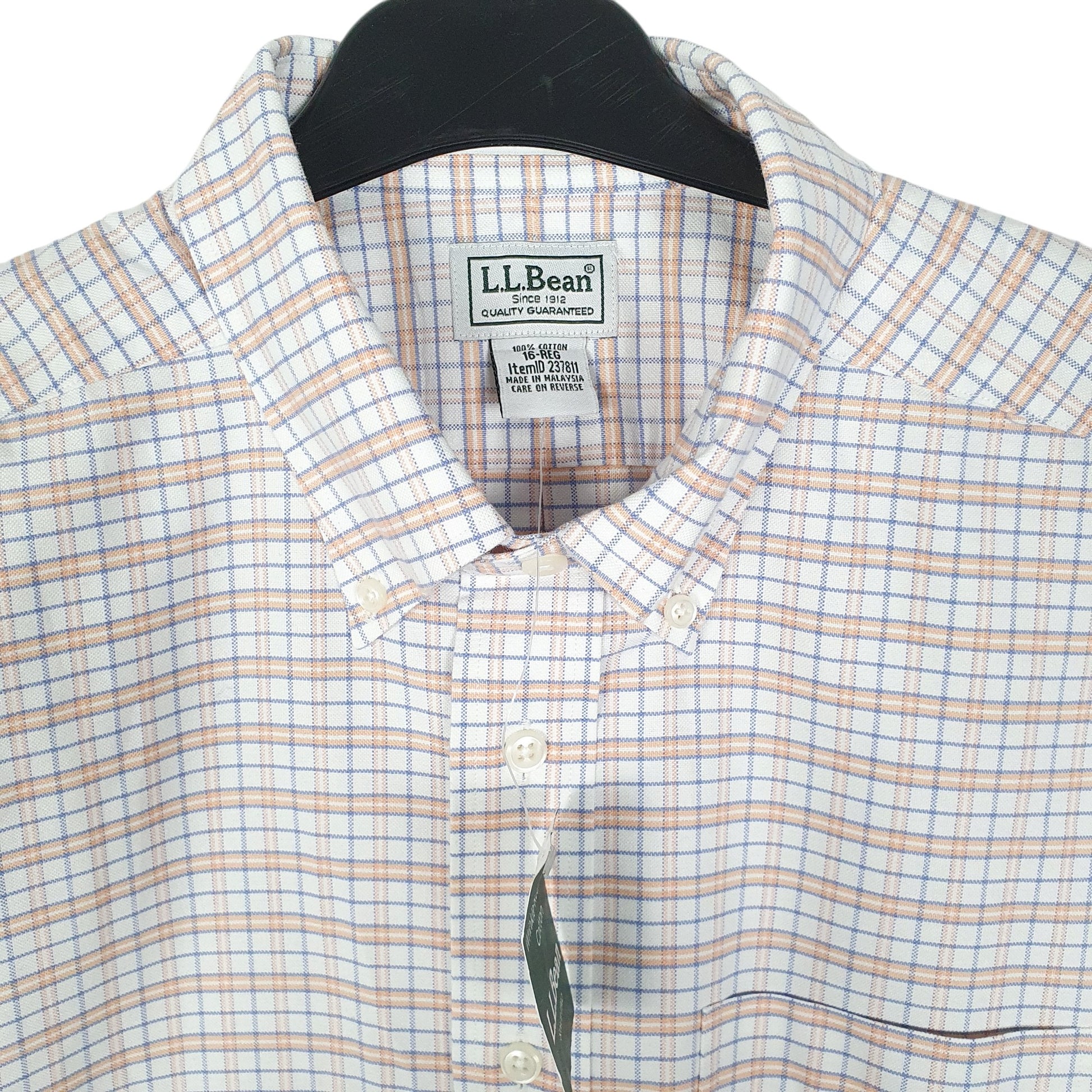 Mens Orange L.L.Bean   Shirt