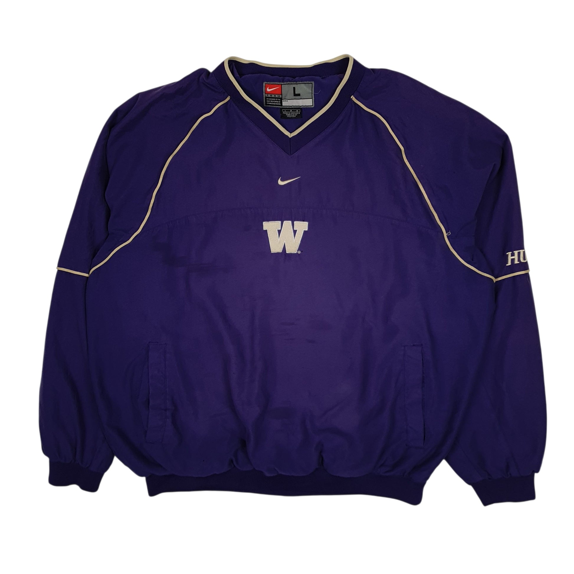 Mens Purple Nike Vintage 00s Team Washington Huskies Sweatshirt  Coat