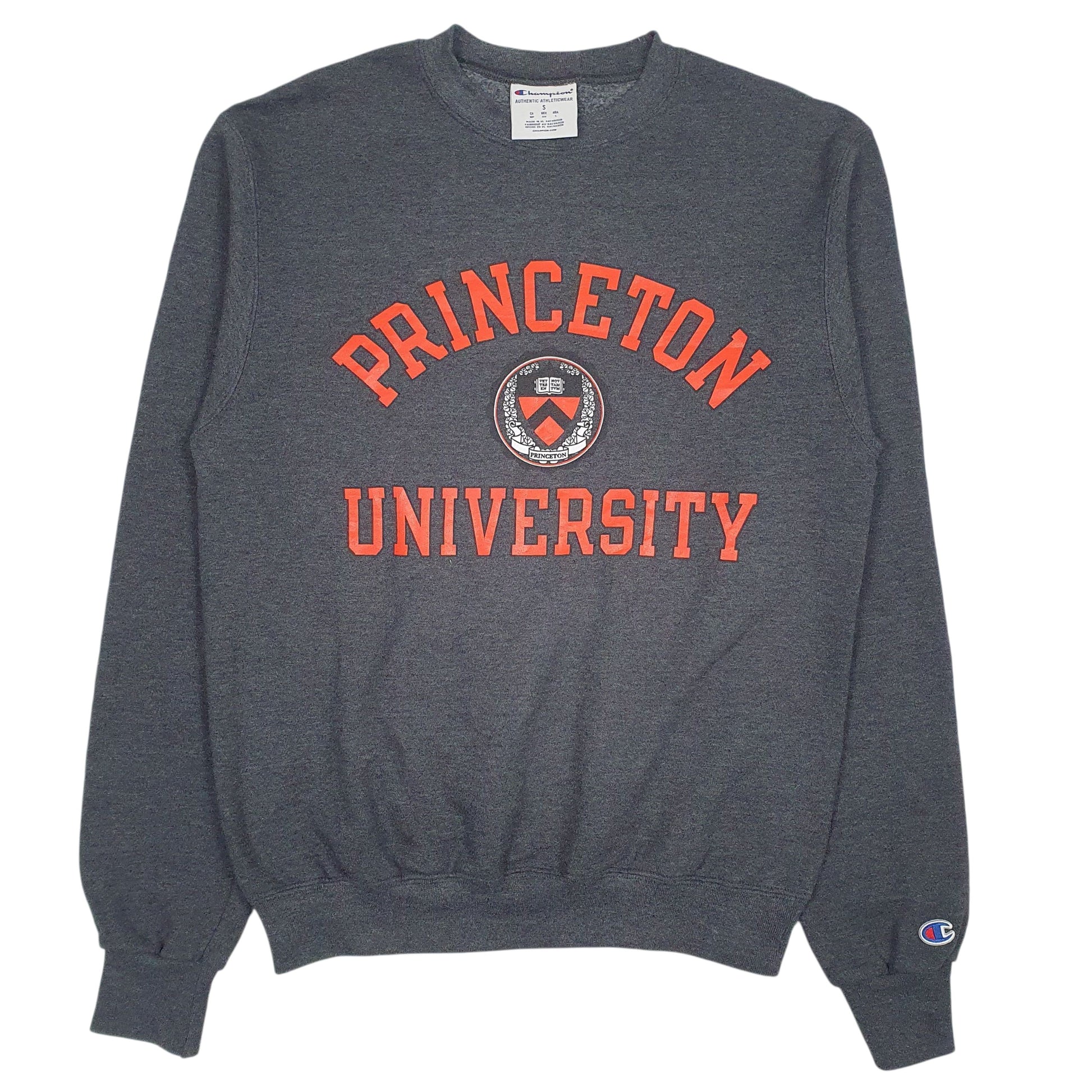 Mens Grey Champion Princeton University Crewneck Jumper