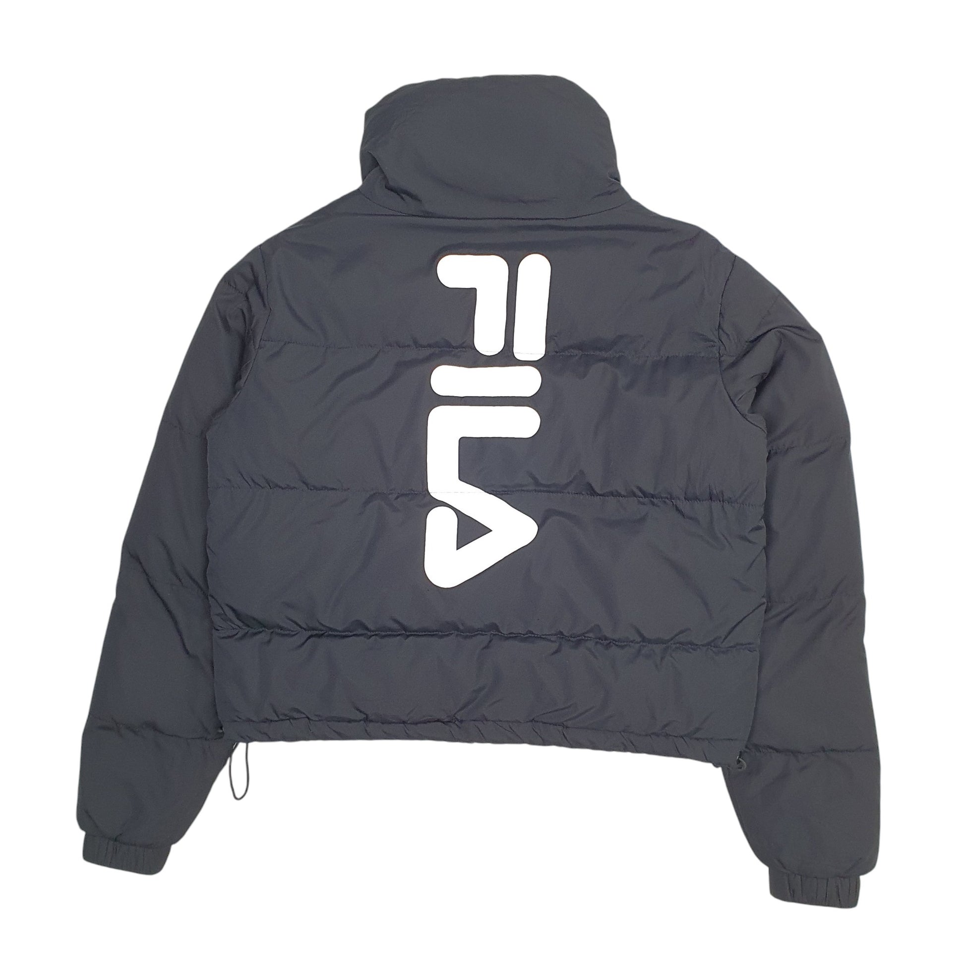 Womens Black Fila   Coat