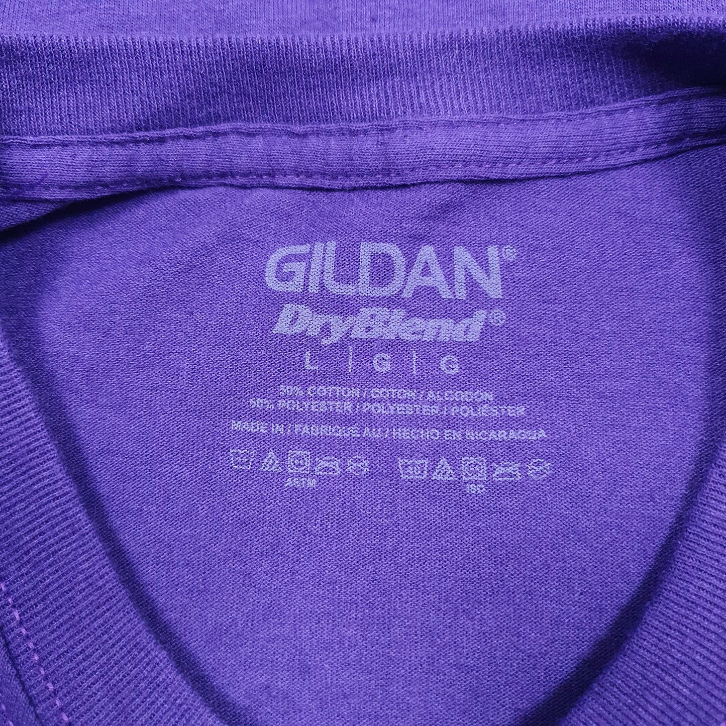 Mens Purple Gildan   T Shirt