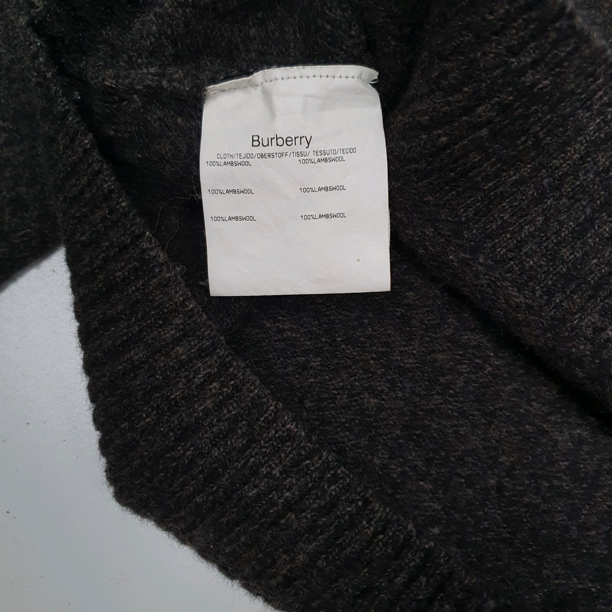 Mens Brown Burberry  Crewneck Jumper
