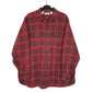 Mens Red L.L.Bean Vintage 90s Chamois Long Sleeve Shirt