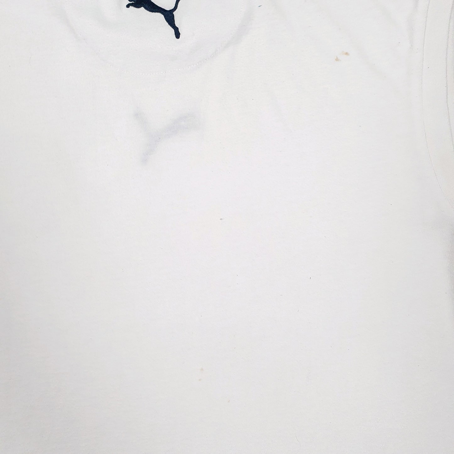 Mens White Puma Vest Israel Tennis  T Shirt