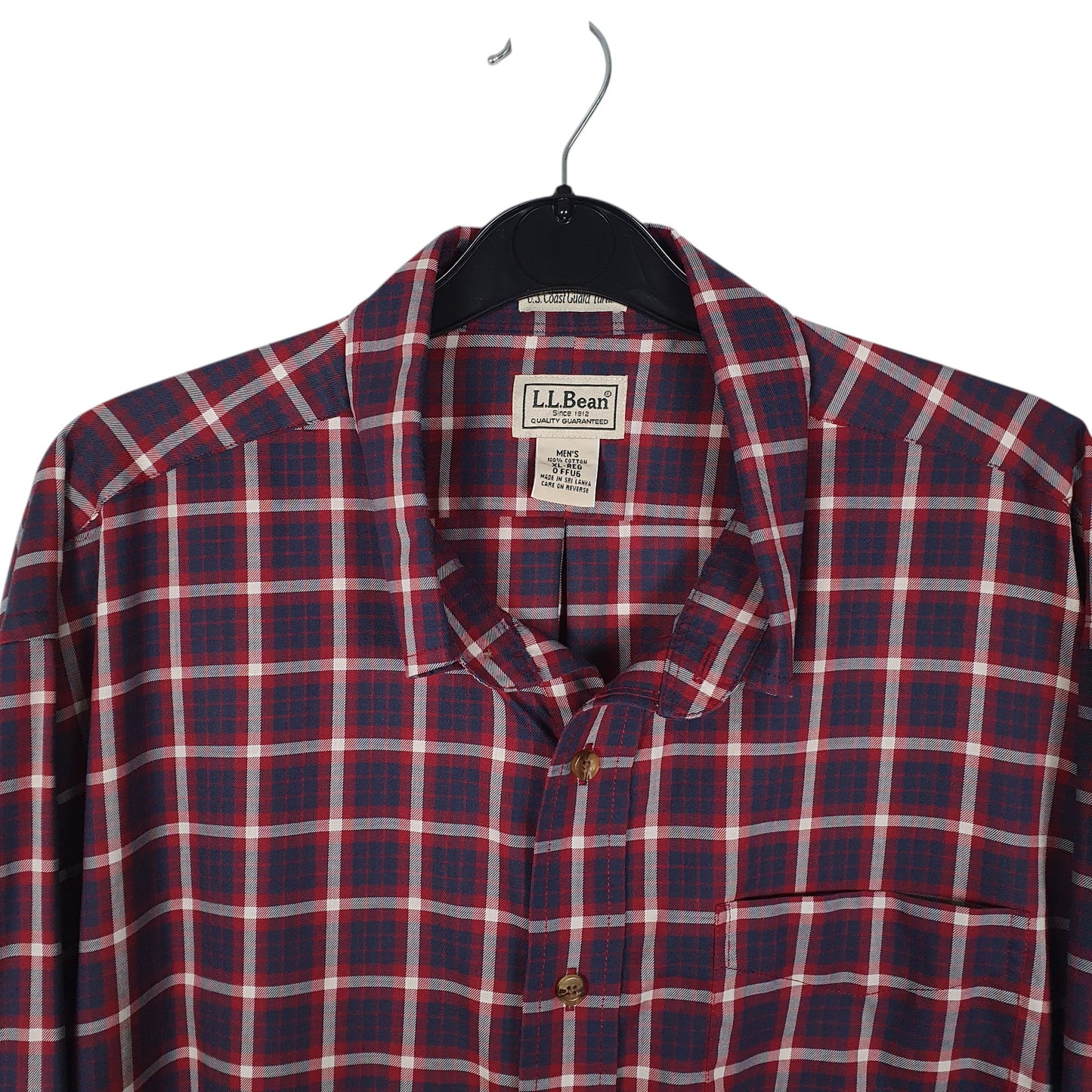 Mens Red L.L.Bean   Shirt