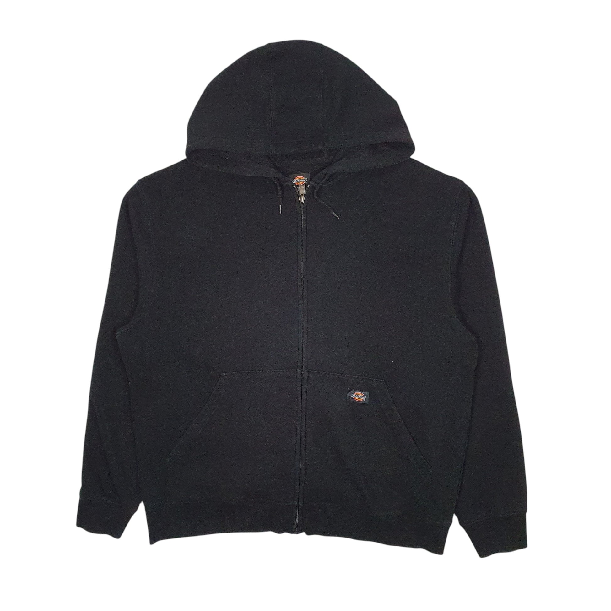 Mens Black Dickies Hoodie Full Zip Jumper