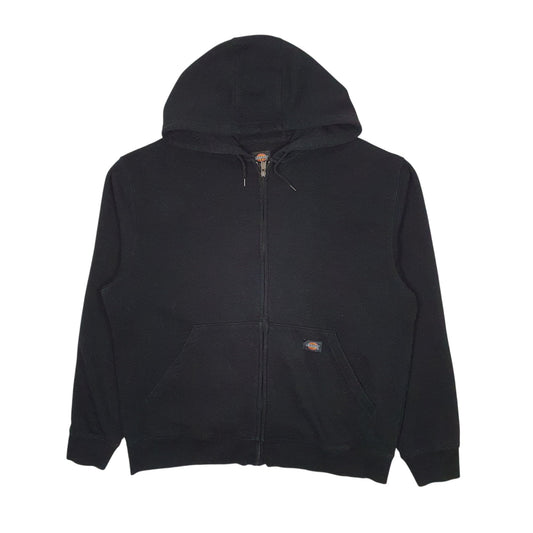 Mens Black Dickies Hoodie Full Zip Jumper