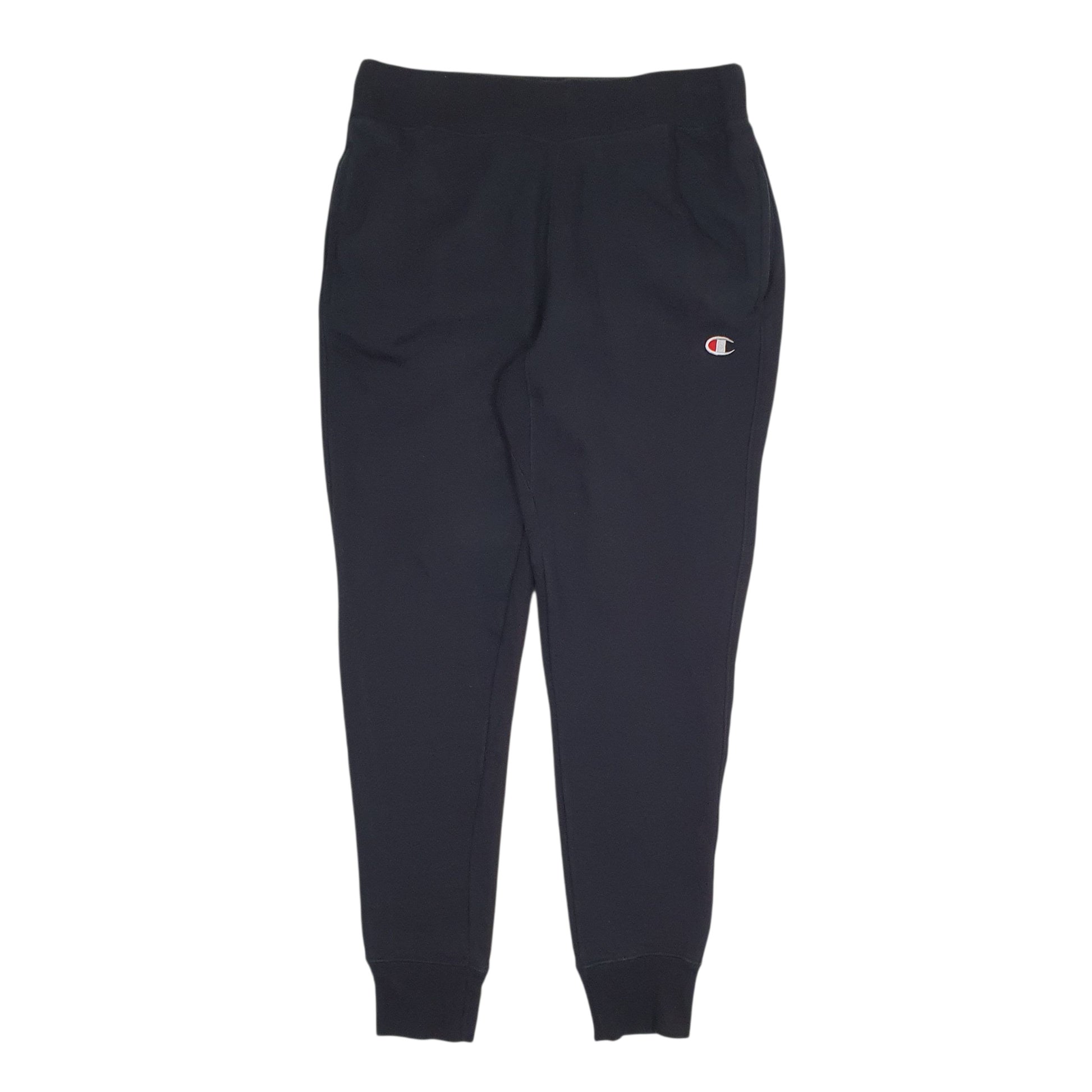 Mens Black Champion Reverse Weave Jogger Trousers