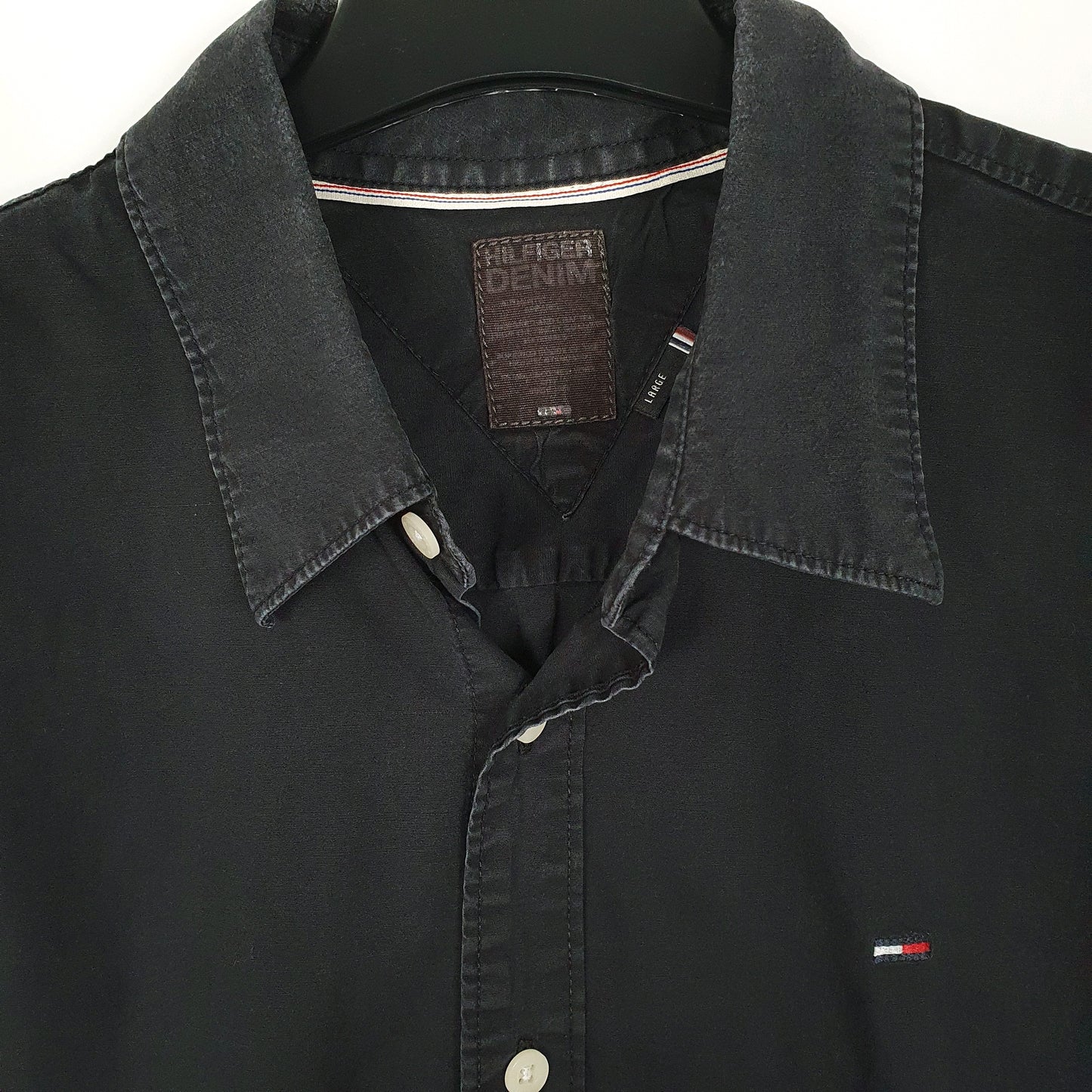 Mens Black Tommy Hilfiger   Shirt