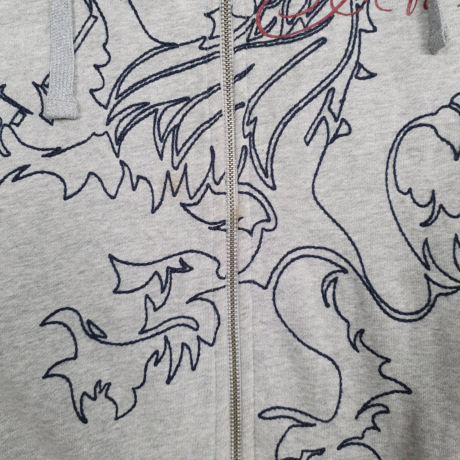 Mens Grey Tommy Hilfiger Hoodie Thermal Lined Full Zip Jumper